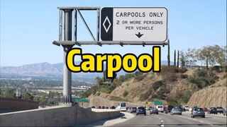 Jangan sembarangan berkendara di jalur "carpool" di Amerika Serikat! Apa arti "carpool"?