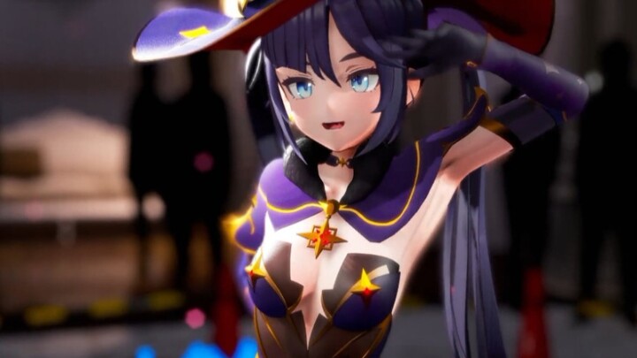 [เก็นชินอิมอิมแพกต์MMD] โมนาถูกคนในคฤหาสน์จับตามองมากมาย