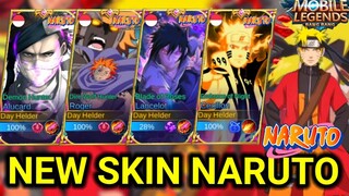 SKIN NARUTO BARU MOBILE LEGENDS! ADA BANYAK KITA COBAIN SEMUANYA