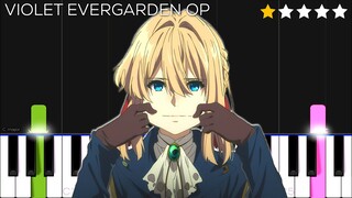 Violet Evergarden OP - Sincerely | EASY Piano Tutorial