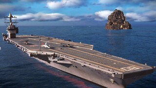 Modern Warships: USS ENTERPRISE with VIP Drone and Strike fighter.