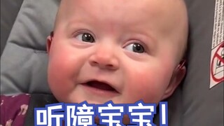 Heartwarming! Deaf baby hears mom and dad's voices for the first time and smiles sweetly—such an emo