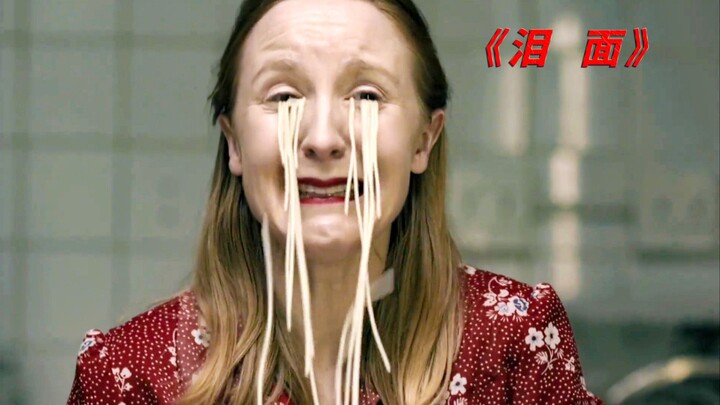 Whenever a woman cries, noodles pour out of her eyes.