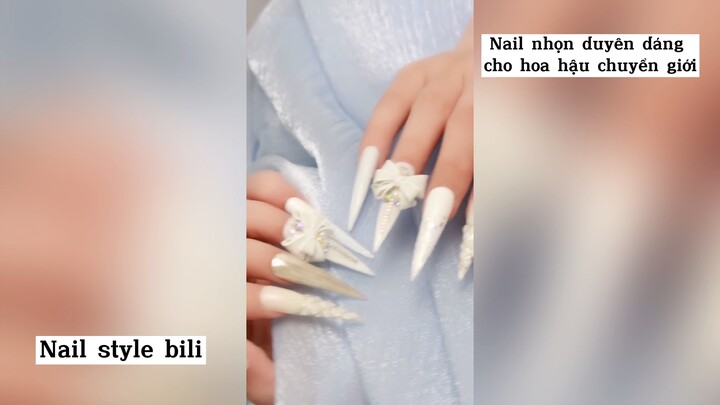 Nail nhọn duyên dáng cho hoa hậu chuyển giới