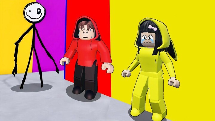 Yuta, Mio Dan Baby Celine Harus Sembunyi Dari Monster Kurus Stikman  ROBLOX