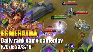 ESMERALDA Daily Ranking Gameplay | Mythic rank gameplay [K2 Zoro]