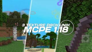 3 TEXTURE PACK UNIK UNTUK BERMAIN SURVIVAL DI MCPE 1.18+ TERBARU !!!