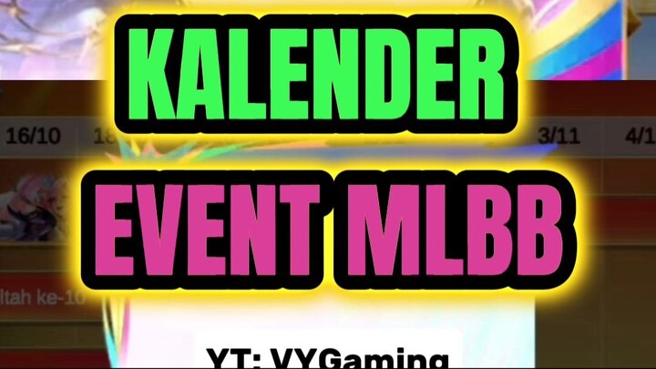 Kalender EVENT MLBB