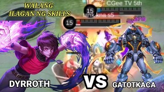 DYRROTH vs GATOTKACA | Walang Ilagan ng SKILLS (RANK GAME) #Bilibili Rising Creator Training Camp