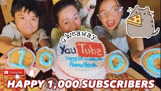 SHAKEY'S MUKBANG | HAPPY 1,000 SUBSCRIBERS CELEBRATION + GIVEAWAYS