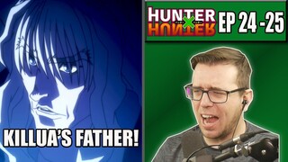 THE ZOLDYCK FAMILY | Hunter x Hunter Episode 24 and 25 REACTION