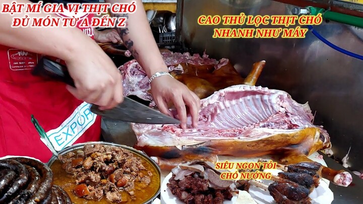 Quán Thịt Chó Ngon Nhất Với Kỹ Năng Lọc Thịt Chó Đỉnh Cao Xe Mà Mê Thai Lạng Sơn