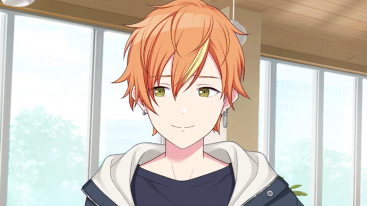 Akito Higashikumo, so engrossed in eating pancakes that he averted his gaze under Aibo’s stare.
