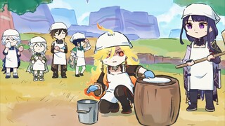 火神玛薇卡:我来！⊙∀⊙！钟离、芙宁娜、纳西妲、巴巴托斯:嗯哼，小心点～雷神:记住，你才是挑战者。画师《心脏弱真君》
