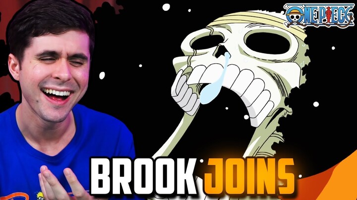 "BROOK JOINS THE CREW" One Piece Ep. 381,385 Live Reaction!