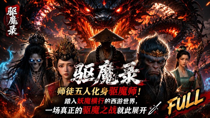 【驱魔录】师徒五人化身驱魔师！踏入妖魔横行的西游世界，一场真正的驱魔之战就此展开⚔️｜FULL
