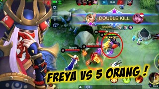 EPIC SKIN STYLE JEPUN TERPAKSA CARRY TETAPI DICIDUK TEAM SENDIRI !! FREYA EPIC RAVEN SHOGUN !! MLBB