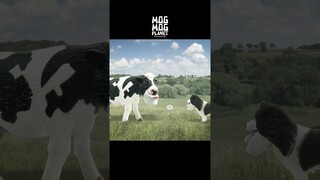 Dog ＆ Cow - MOGMOG PLANET Observation Diary | It's Anime #shorts #anime #animals