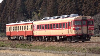 さよなら いすみ鉄道キハ28 四国ヘッドマーク+赤ひげ塗装