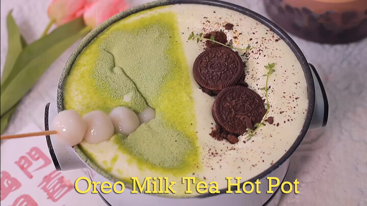 [Makanan]Hotpot Oreo + Teh Susu, Cara Minum Teh Susu di Musim Dingin