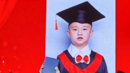 Kindergarten graduation ceremony, adorable little kids