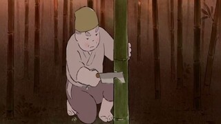 穷老头上山砍竹子，一斧头下去砍出成堆的金子