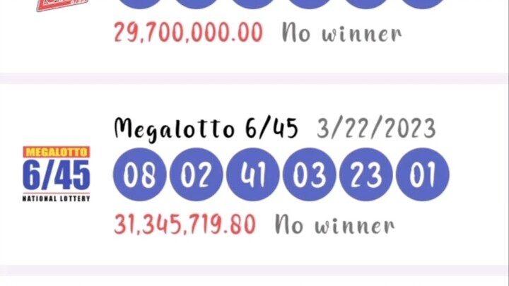 March 22, 2023 Wednesday lotto draw results #lotto #lottoresult