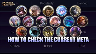 HOW TO KNOW THE CURRENT META IN MOBILE LEGENDS