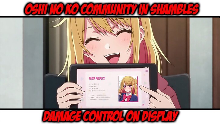 Oshi no Ko Community in Complete Shambles, Damage Control With Bans and More