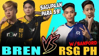 BREN Flap, Ribo vs. RSG Team with Sanford in Rank! | MPL-PH Season 9 ~ Mobile Legends