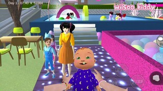 B4yi Sultan Ajak Yuta Squid Game ke Waterp4rk | Sakura School | Wilson Kiddy