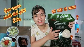 #100: Thử ăn gạo ngon nhất thế giới với món chay rằm tháng bảy | Gạo ST 24 và đậu hủ kho nấm đông cô