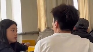 A guy teased his desk mate during class, so the girl, unable to take it anymore, punched him a few t