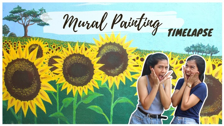 Sunflower Mural Painting | Timelapse Video | tiff and stiff