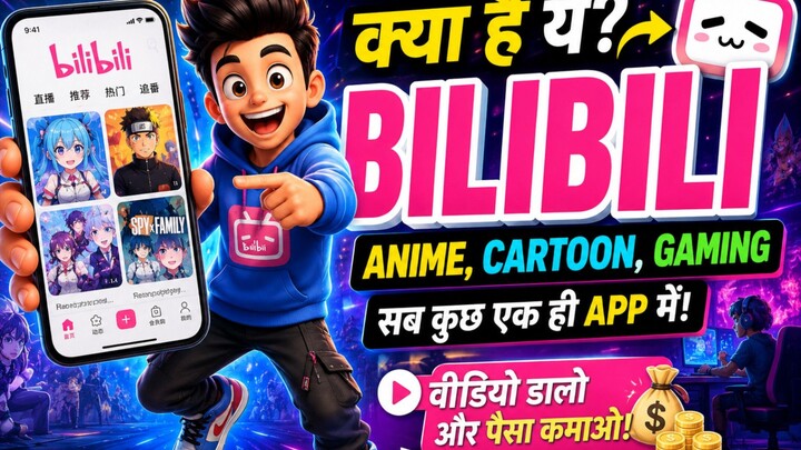 Bilibili क्या है? 😱 वीडियो डालकर पैसे कमा सकते हैं? | 10 Sec में जानो!