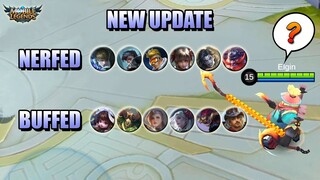 NEW UPDATE - GUSION NERF AGAIN, SHORTER FRANCO HOOK - PATCH NOTES ADVANCE SERVER MLBB