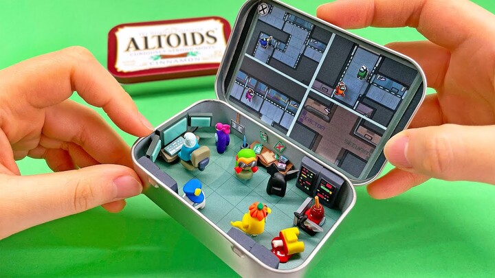 Making AMONG US Security in ALTOIDS  | Clay DIY 🔒