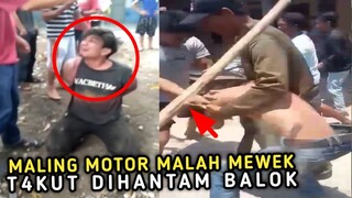 MALING KOK MEWEK || Inilah Detik Detik Pelaku Dih4j4r Balok Dan Tend4ngan Memutar