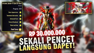 BANGALEX TOP UP RP 30.000.000 BELI X-SUIT ARCANE JESTER MAX LEVEL! - PUBG MOBILE