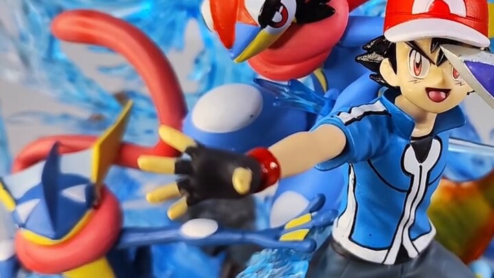 [Unboxing] The Chinese version of the re-modeled egg Xiaozhi Koga Greninja evolution group egg studi