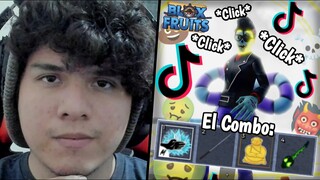 Probando Combos RANCIOS de Tik Tok 😩 #9 (Blox Fruits)