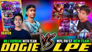 TEAM DOGIE with TOP 1 SUPREME ROGER vs. LPE (New Team in MPL PH SEASON 7) ~ MOBILE LEGENDS