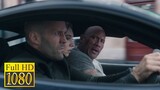 Idris Elba stalks Dwayne Johnson and Jason Statham / Fast & Furious Presents: Hobbs & Shaw (2019)