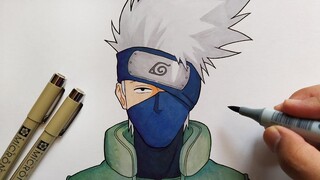 วิธีการวาด KAKASHI HATAKE - การสอนทีละขั้นตอน