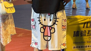 I just bought my boyfriend some Strawberry Bear shorts and then I saw someone else's Hello KT outfit