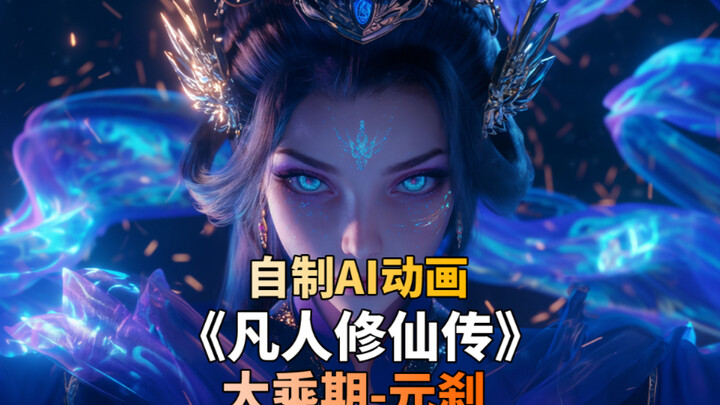 自制AI动画 凡人修仙传 元刹 魔界圣祖