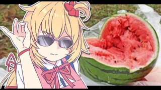 輪ゴムスイカ割り！【はあちゃまクッキング】