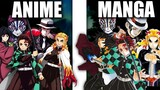 All Demon Slayer Characters Manga VS Anime