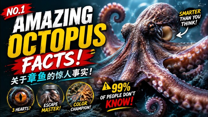 Unique facts about octopus that are rarely known! Gurita Memiliki 2 Jantung?!