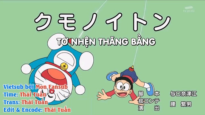 Doraemon vietsub tập 500 tơ nhện thăng bằng